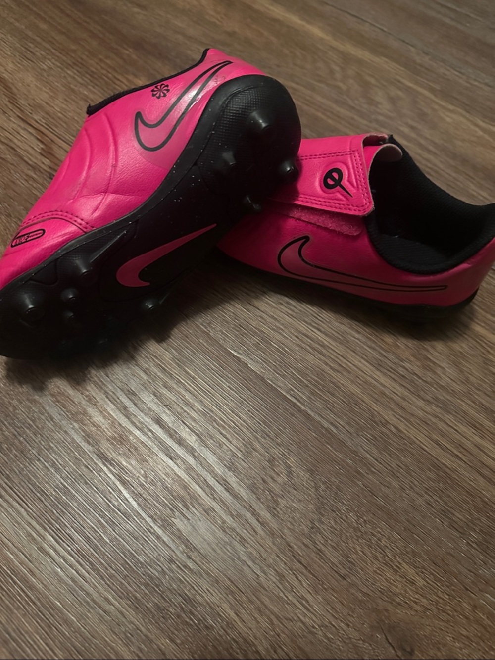 Nike Kids Hot Pink Slip-On Soccer Sneakers